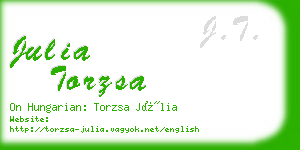 julia torzsa business card